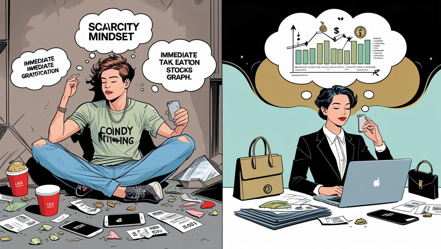 Mentalidade de Rico VS Mentalidade de Pobre