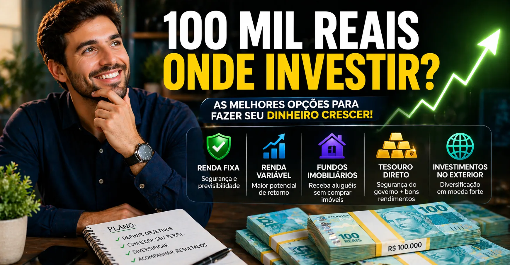 100 Mil Reais Onde Investir: O Que Fazer Com Esse Dinheiro?