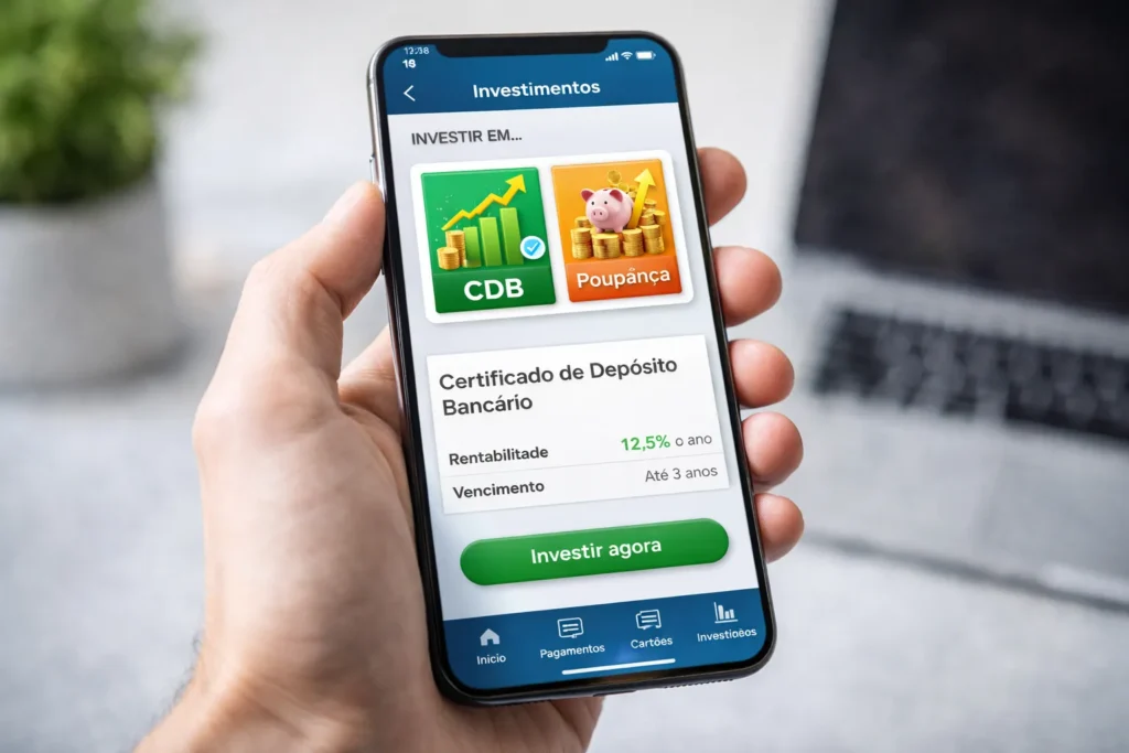 app-banco-cdb-1024x683 CDB ou Poupança: qual rende mais e como escolher