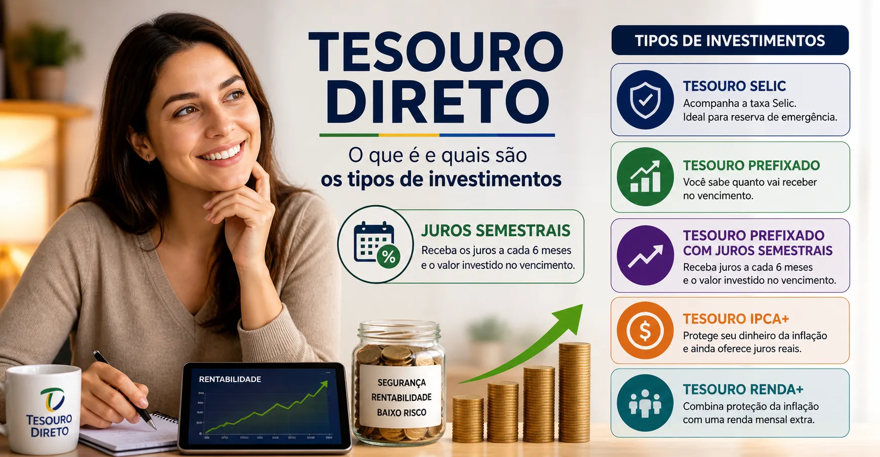 tesouro direto juros semestrais rendimentos semestrais investimento seguro