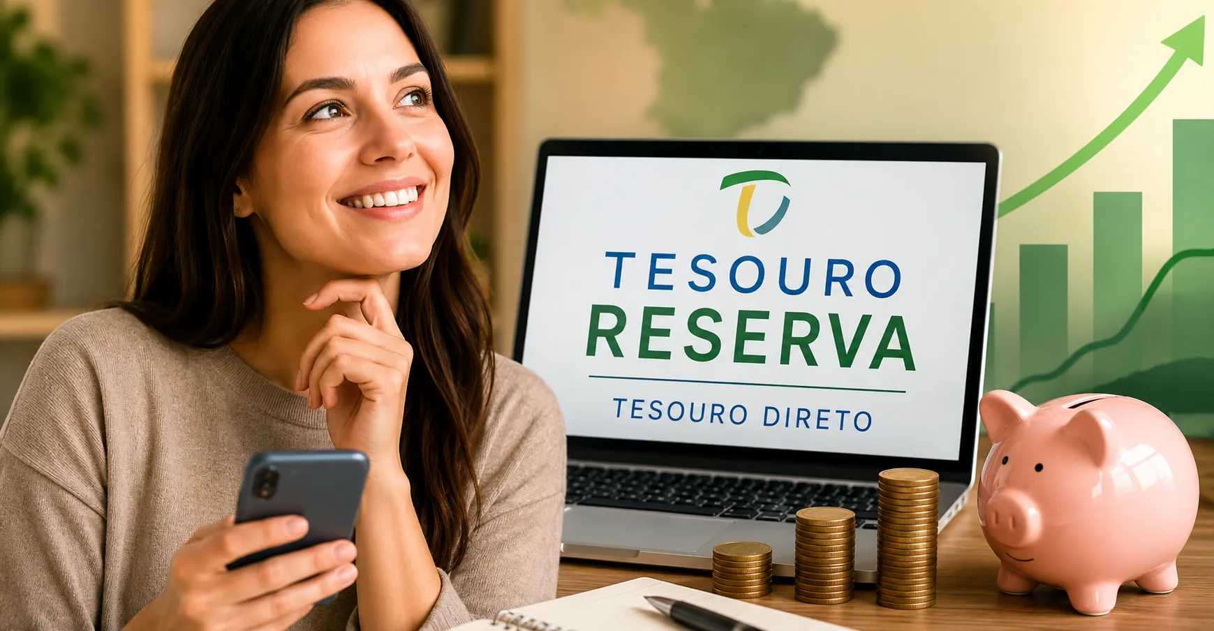 Tesouro Reserva para reserva de emergência e investimentos seguros.