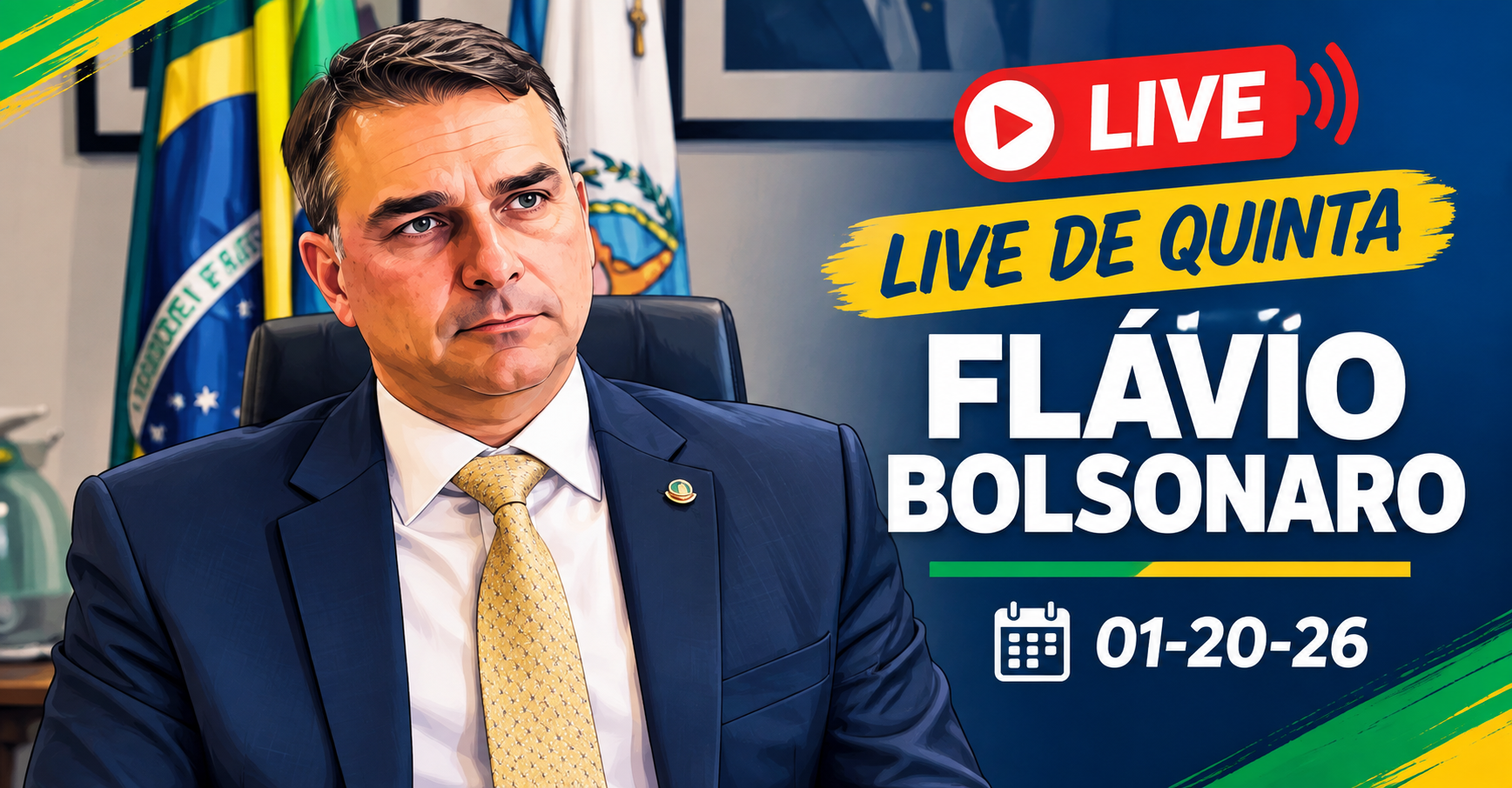 Live de Quinta - Flávio Bolsonaro 01-10-26: o que aconteceu e por que isso importa